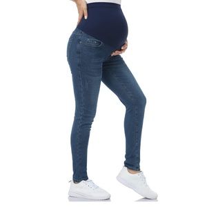 POSHGLAM Maternity Over Belly Skinny Denim Jeggings